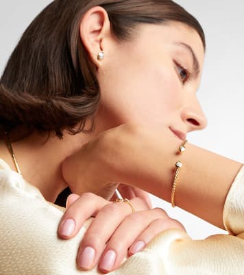 Petite Modern Renaissance® Cablespira® 18kt gold bracelet with diamonds | David Yurman