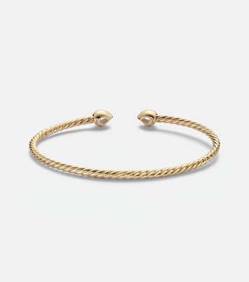 Petite Modern Renaissance® Cablespira® 18kt gold bracelet with diamonds | David Yurman