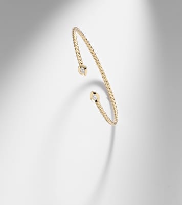 Petite Modern Renaissance® Cablespira® 18kt gold bracelet with diamonds | David Yurman
