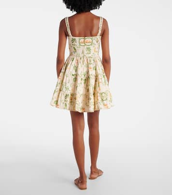Lima floral cotton-blend minidress | Agua by Agua Bendita