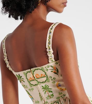 Lima floral cotton-blend minidress | Agua by Agua Bendita