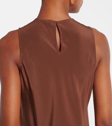 Valencia silk crêpe maxi dress | Asceno