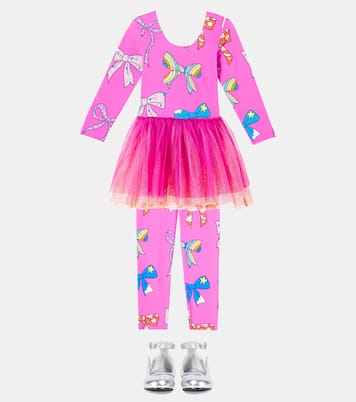Bedrucktes Kleid aus Tüll | Stella McCartney Kids