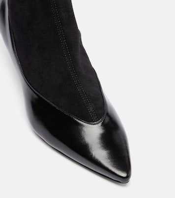 Tourni leather and suede ankle boots | Jacquemus