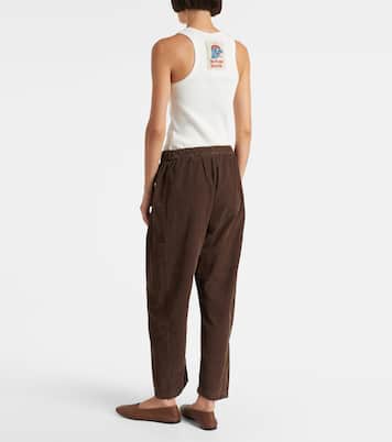 Laney cotton straight pants | Velvet