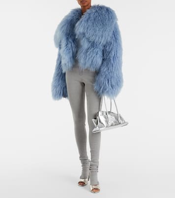 La Passeggiata Small leather tote bag | The Attico