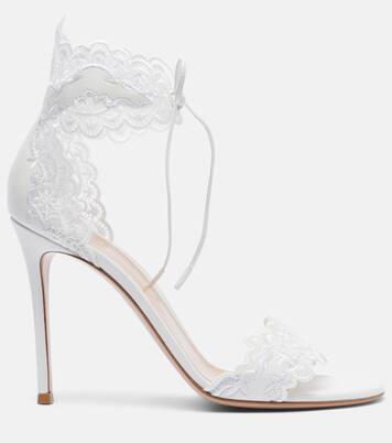 Evie 105 embroidered leather sandals | Gianvito Rossi