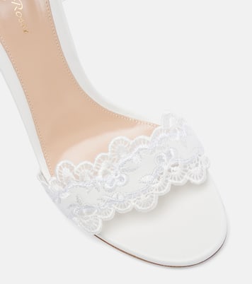 Evie 105 embroidered leather sandals | Gianvito Rossi