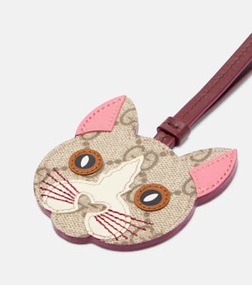 GG Canvas leather bag charm | Gucci
