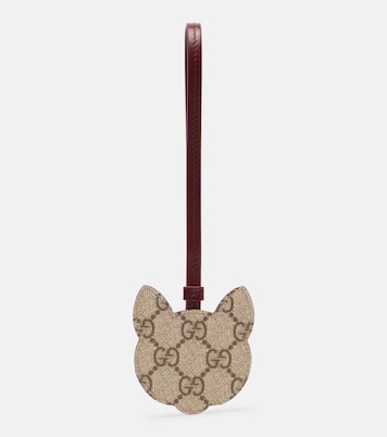 GG Canvas leather bag charm | Gucci