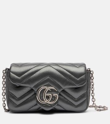 GG Marmont Mini leather shoulder bag | Gucci
