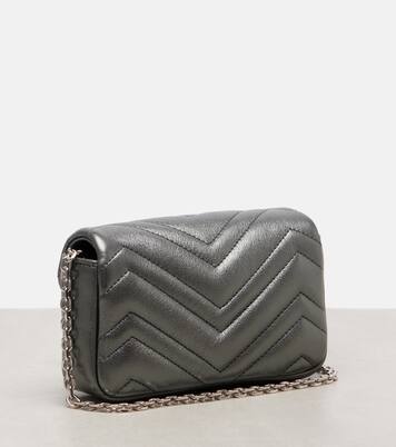 GG Marmont Mini leather shoulder bag | Gucci