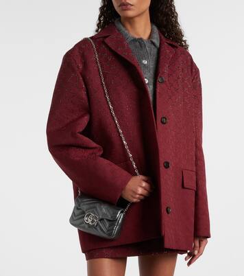 GG Marmont Mini leather shoulder bag | Gucci