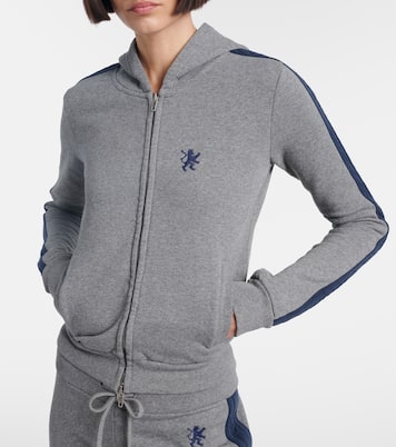 Embroidered cotton zip-up hoodie | Balenciaga