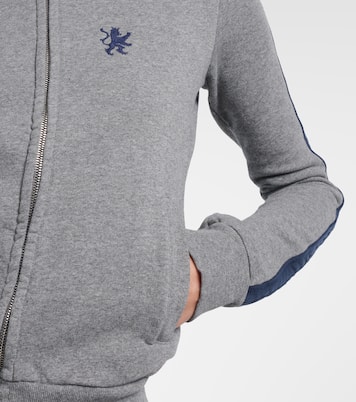 Embroidered cotton zip-up hoodie | Balenciaga