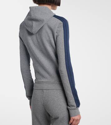 Embroidered cotton zip-up hoodie | Balenciaga