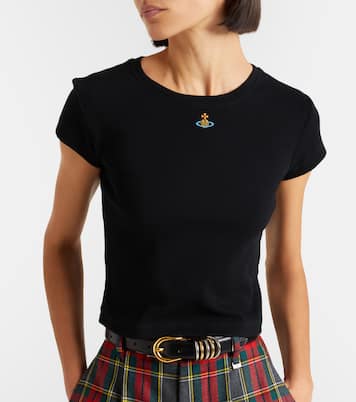 Peru cropped cotton-blend jersey T-shirt | Vivienne Westwood