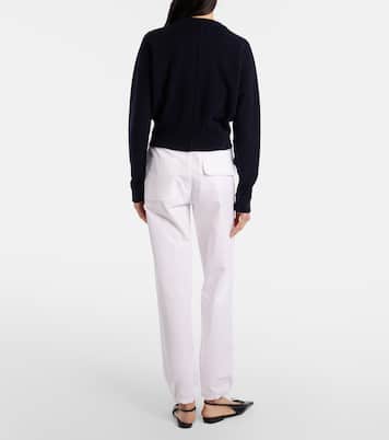 Cotton poplin tapered pants | Victoria Beckham