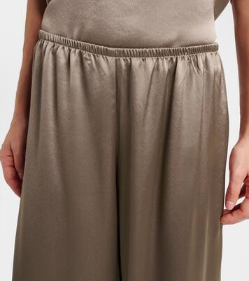Pantalones anchos Barb de satén | Leset