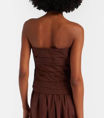 Strapless cotton top | Adriana Degreas