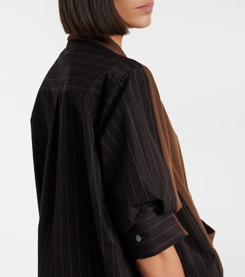 Striped cotton cardigan | Sacai