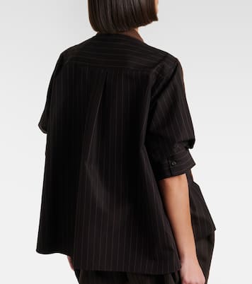 Striped cotton cardigan | Sacai