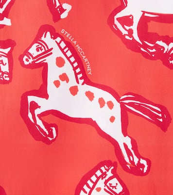 Horse印花棉质府绸裤装 | Stella McCartney Kids