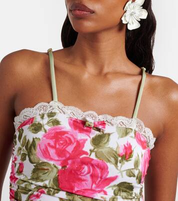 Bedruckter Body mit Spitze | Chloé