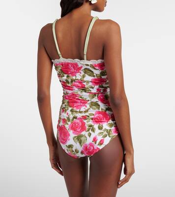 Bedruckter Body mit Spitze | Chloé