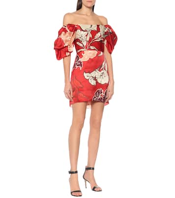 Ancestral Belonging silk minidress | Johanna Ortiz
