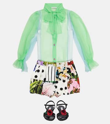 Camicia in chiffon di seta | Dolce&Gabbana Kids