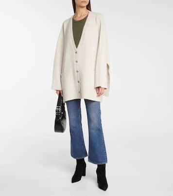 Jeans flared cropped a vita media | Toteme
