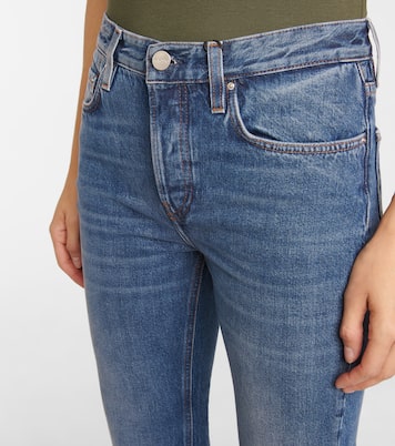 Jeans flared cropped a vita media | Toteme