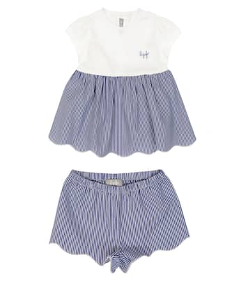 Baby - Abito e culottes in cotone | Il Gufo