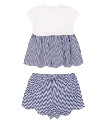 Baby - Abito e culottes in cotone | Il Gufo
