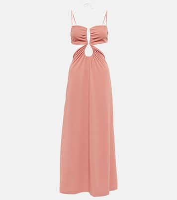 Vestido largo con aberturas | Johanna Ortiz