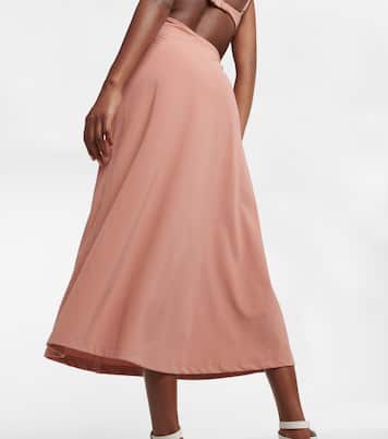 Vestido largo con aberturas | Johanna Ortiz