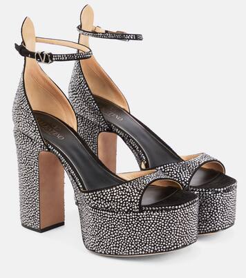 Tan-Go embellished platform sandals | Valentino Garavani