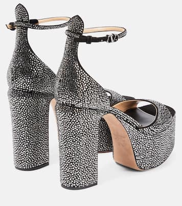 Tan-Go embellished platform sandals | Valentino Garavani