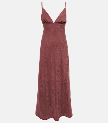 Abito lungo Palermo in jacquard | Rixo