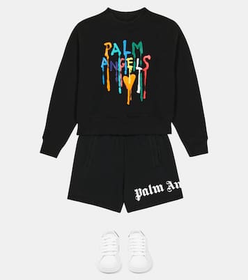 Felpa in cotone con logo | Palm Angels Kids