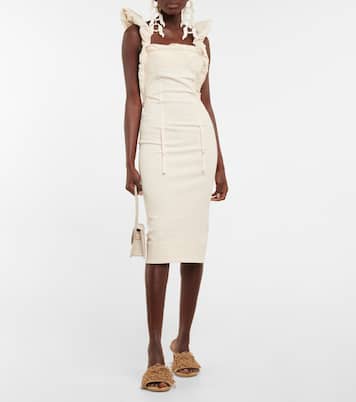 Pantoletten Les Mules Aqua aus Leder | Jacquemus
