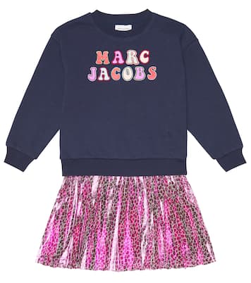 Embroidered leopard print dress | Marc Jacobs Kids