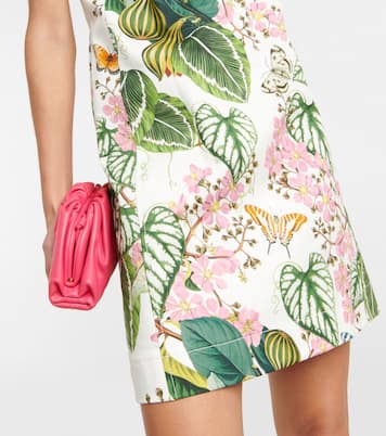 Floral cotton-blend minidress | Oscar de la Renta