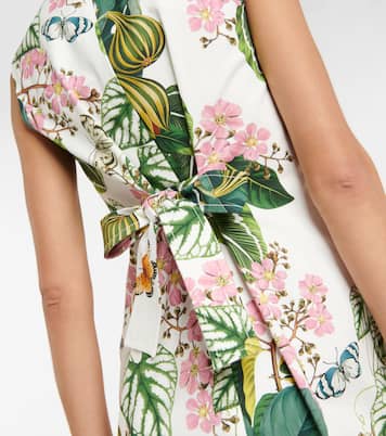 Floral cotton-blend minidress | Oscar de la Renta