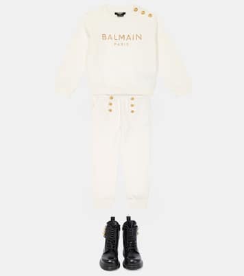 Pantalones deportivos de algodón | Balmain Kids