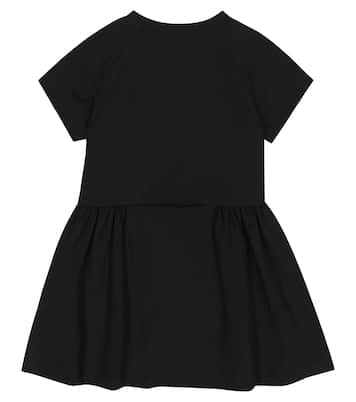 Robe en coton mélangé à logo | Moschino Kids