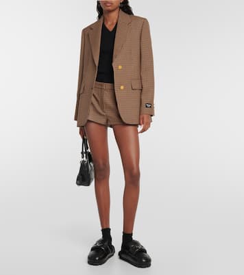 Shearling-lined leather slides | Prada