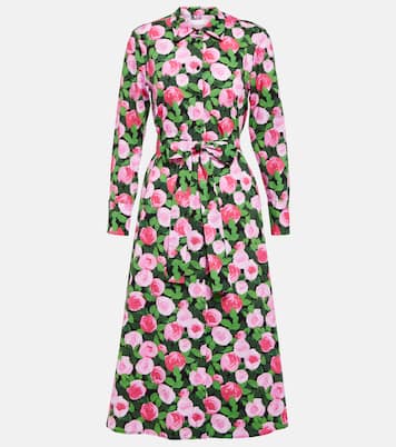 Vestido camisero en mezcla de algodón | Carolina Herrera