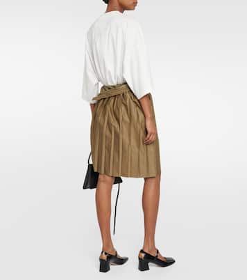 Falda midi asimétrica estampada | MM6 Maison Margiela
